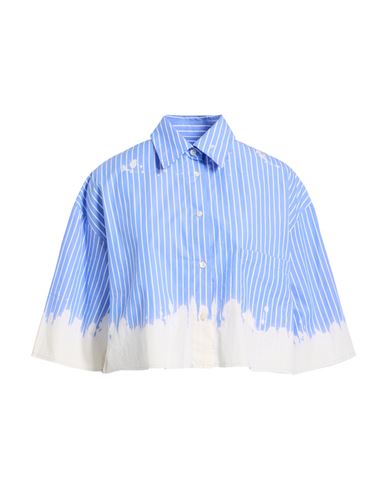 Department Five Department 5 Woman Shirt Light Blue Size 8 Cotton In Blue
