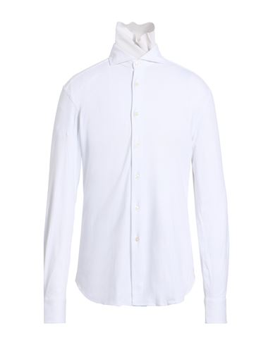 Xacus For Franz Kraler Man Shirt White Size 17 Cotton, Elastane In White