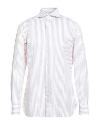 Isaia Man Shirt Light Grey Size 16 ½ Cotton In Yellow