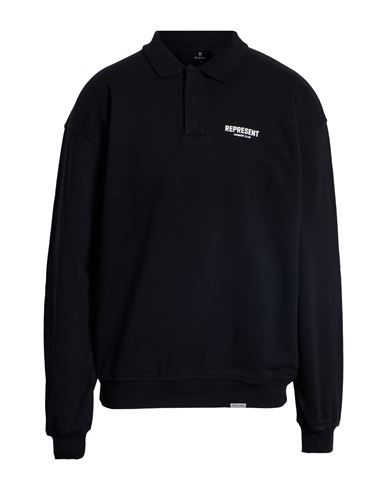 Represent Man Sweatshirt Black Size L Cotton