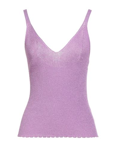 Markup Woman Top Mauve Size Xl Viscose, Lurex In Pink