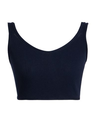 Vicolo Woman Top Midnight Blue Size Onesize Viscose, Polyester In Blue