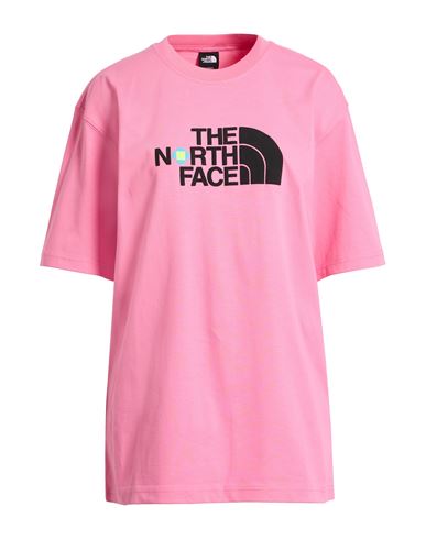 The North Face Woman T-shirt Pink Size Xs Cotton In Neutral
