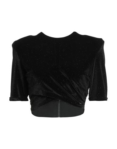 Matilde Couture Woman Top Black Size 8 Polyester, Elastane In Black