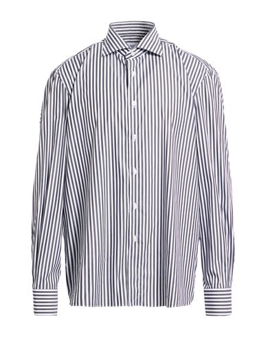 Errico Formicola Napoli Man Shirt Charcoal Size 17 ½ Cotton, Polyamide, Elastane In Gray