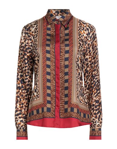 Rue De Mathieu Edition Woman Shirt Red Size 6 Silk In Red