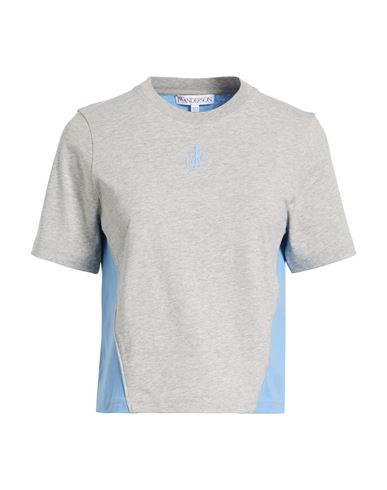 Jw Anderson Woman T-shirt Grey Size M Cotton In Gray