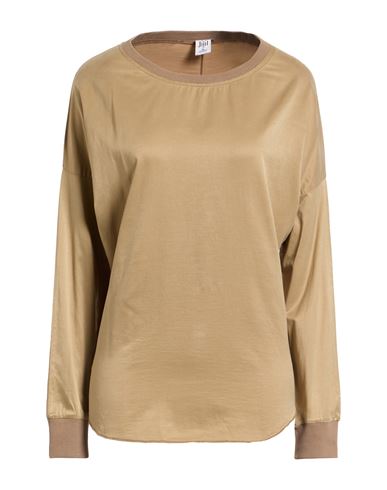 Jijil Woman Top Sand Size L Cotton, Silk, Elastane In Brown