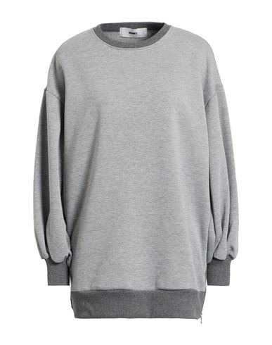 Babel Woman Sweatshirt Grey Size M/l Cotton, Polyester In Gray