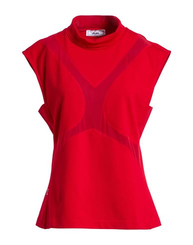 Jijil Woman T-shirt Red Size 8 Viscose, Polyester, Elastane In Red