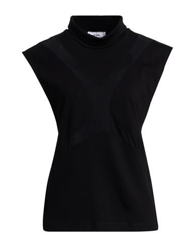 Jijil Woman T-shirt Black Size 8 Viscose, Polyester, Elastane In Black