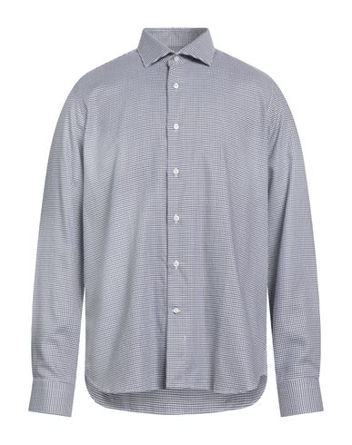 Alea Man Shirt Midnight Blue Size 16 ½ Cotton In Gray