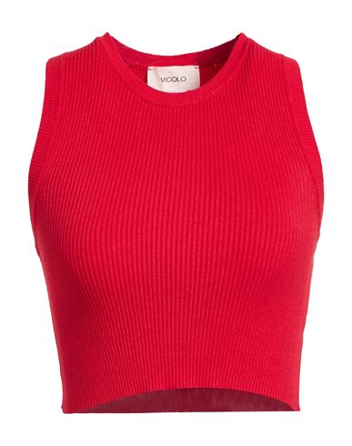 Vicolo Woman Top Red Size Onesize Viscose, Polyester In Red