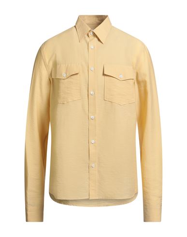 Department Five Department 5 Man Shirt Pastel Yellow Size 16 Lycra, Polyamide In Burgundy