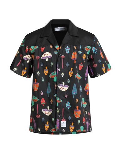 Department Five Department 5 Man Shirt Black Size 16 Cotton In Black