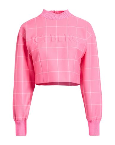 Iceberg Woman Sweatshirt Fuchsia Size 4 Polyester, Viscose, Elastane In Pink