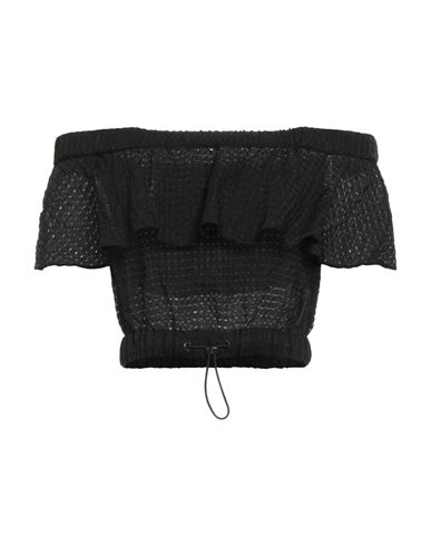 Iceberg Woman Top Black Size 4 Viscose, Polyamide