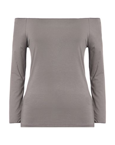 Majestic Filatures Woman T-shirt Grey Size 1 Viscose, Elastane In Gray