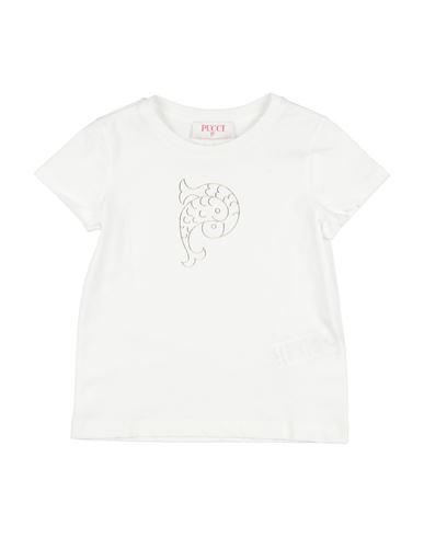 Pucci Toddler Girl T-shirt White Size 6 Cotton In White