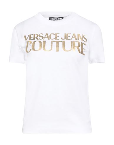 Versace Jeans Couture Logo-print Cotton T-shirt In White