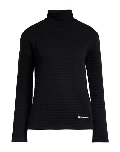 Jil Sander + Woman Sweatshirt Black Size L Polyester, Wool In Black