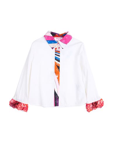 Pucci Toddler Girl Shirt White Size 6 Cotton In White