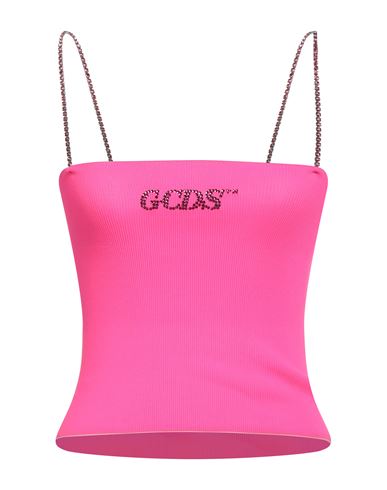 Gcds Woman Top Fuchsia Size M Polyamide In Pink