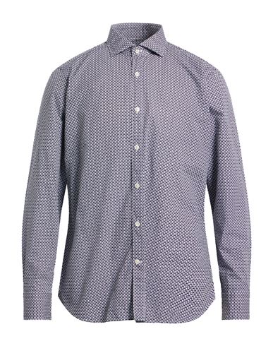 Caliban 820 Man Shirt Midnight Blue Size 15 ¾ Cotton In Black