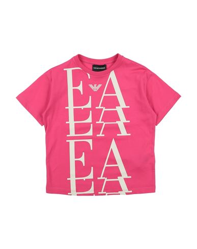 Emporio Armani Toddler Girl T-shirt Fuchsia Size 6 Cotton In Pink