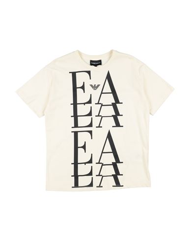 Emporio Armani Toddler Girl T-shirt Cream Size 6 Cotton In Neutral