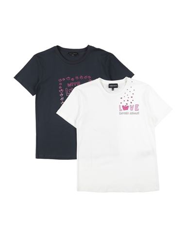 Emporio Armani Toddler Girl T-shirt White Size 6 Cotton In Multi