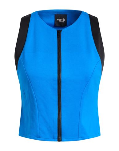 Mem.js Mem. Js Woman Top Azure Size M Viscose, Polyamide, Elastane In Blue