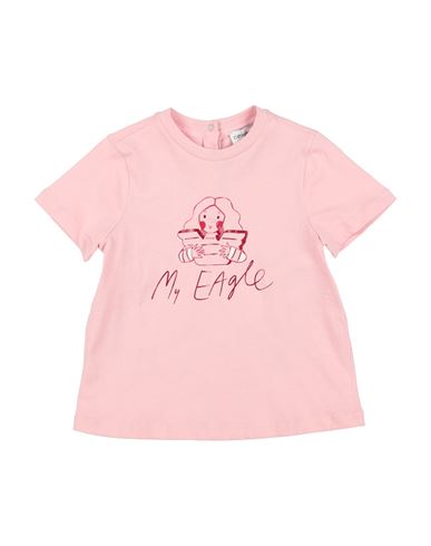 Emporio Armani Newborn Girl T-shirt Pink Size 3 Organic Cotton In Pink
