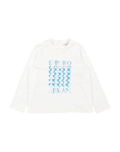 Emporio Armani Toddler Boy T-shirt White Size 3 Cotton In White
