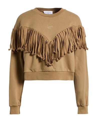 Gaelle Paris Gaëlle Paris Woman Sweatshirt Camel Size 1 Cotton In Nude