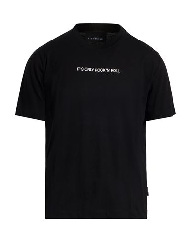John Richmond Man T-shirt Black Size Xxl Cotton In Black