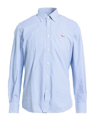 Harmont & Blaine Man Shirt Sky Blue Size 3xl Cotton In Blue
