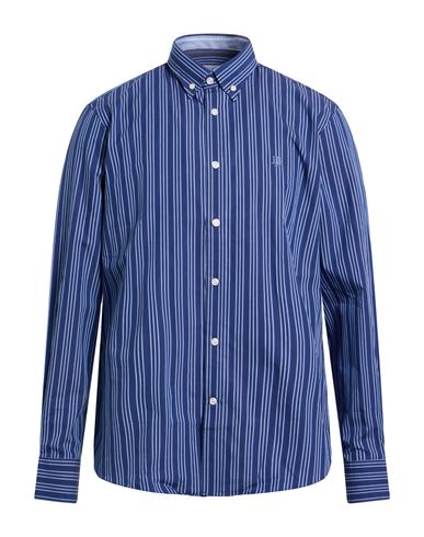 Harmont & Blaine Jeans Man Shirt Navy Size 3xl Cotton In Blue