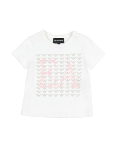 Emporio Armani Toddler Girl T-shirt White Size 6 Cotton In White