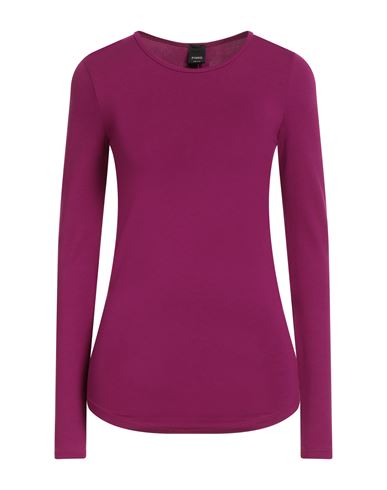 Pinko Woman T-shirt Magenta Size L Viscose, Elastane In Purple