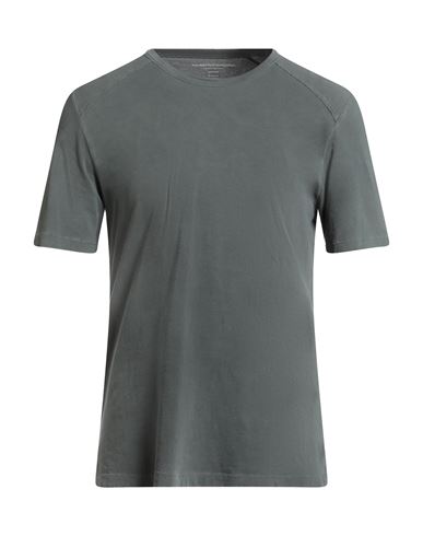 Majestic Filatures Short-sleeved T-shirt In Lyocell And Cotton In Gray