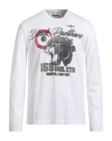 Aeronautica Militare Man T-shirt White Size L Cotton In White