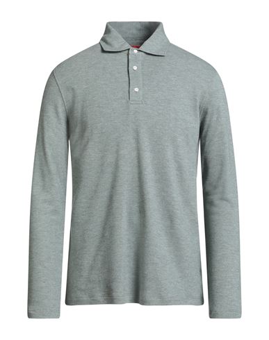 Isaia Man Polo Shirt Green Size Xl Cotton, Wool, Cashmere In Burgundy