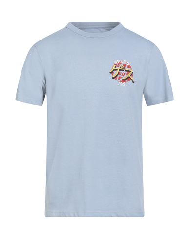 Guess Eco Man T-shirt Sky Blue Size S Organic Cotton, Cotton In Blue