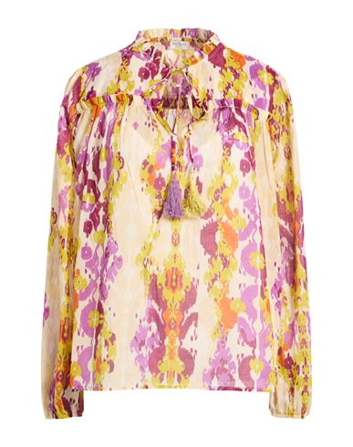 Rebel Queen By Liu •jo Woman Top Yellow Size S Cotton In Multi