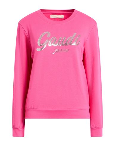 Gaudì Woman Sweatshirt Fuchsia Size S Cotton, Elastane In Pink