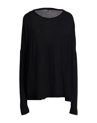 Masnada Woman T-shirt Black Size 10 Viscose, Polyamide, Cashmere In Black