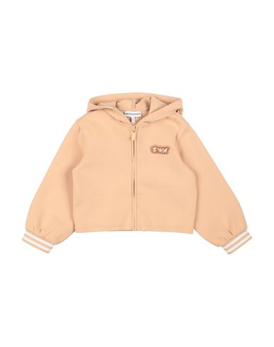 Emporio Armani Toddler Girl Sweatshirt Beige Size 3 Cotton, Polyester, Elastane In Yellow