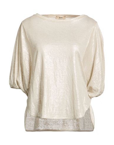 Herno Woman T-shirt Beige Size 10 Linen In Sand