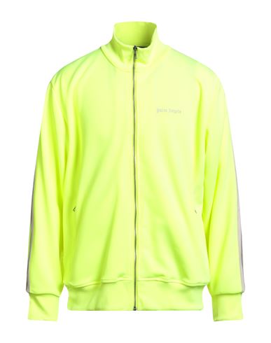 Palm Angels Man Sweatshirt Yellow Size Xxl Polyester In Yellow